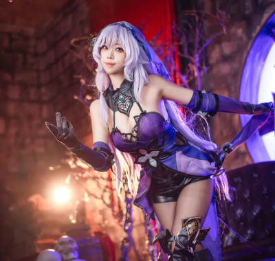 美图欣赏丨Coser蜜汁猫裘:NO.124-黑天鹅[74P2V-2G]